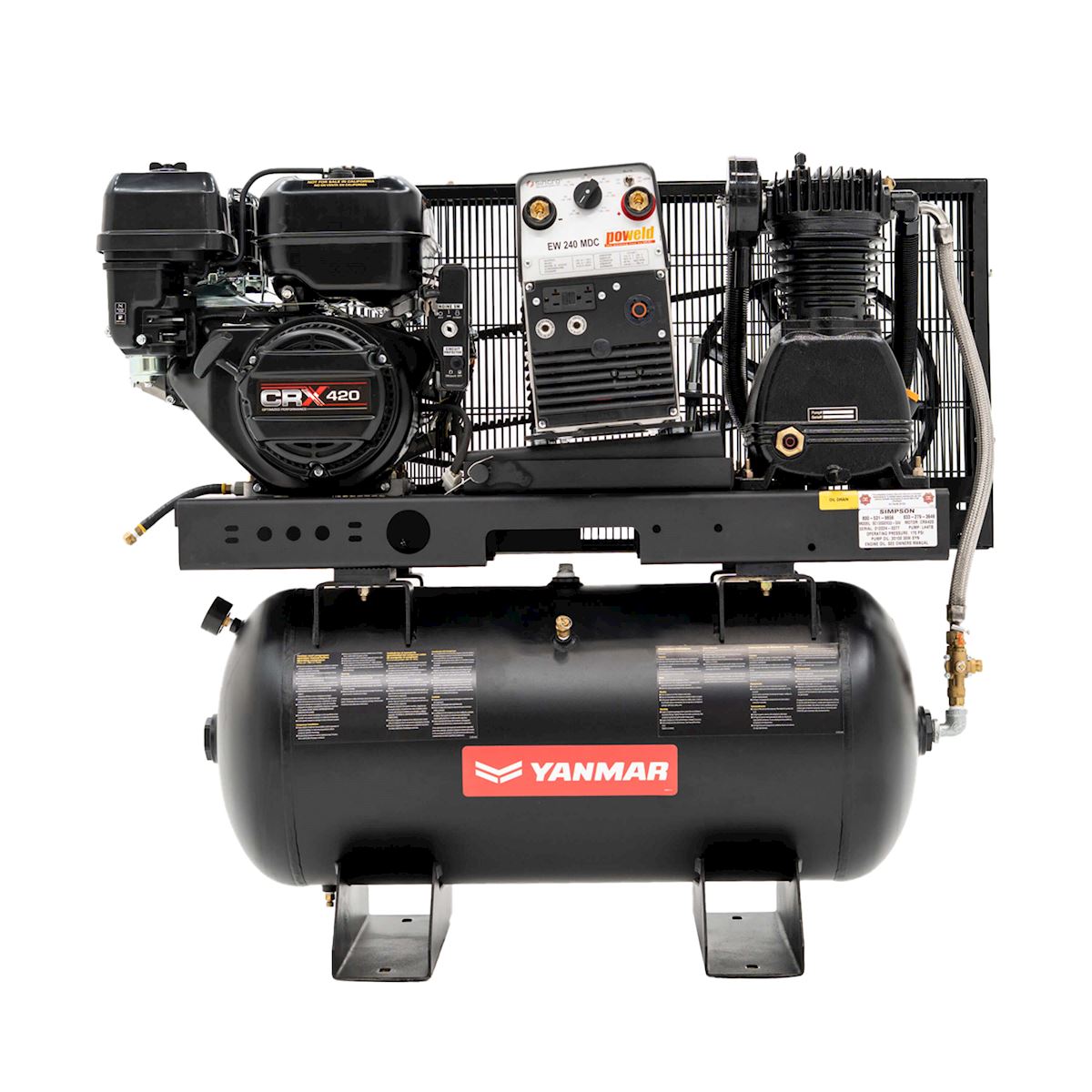 YP165GW 3-IN-1 Compressor Welder Generator