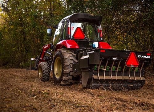 yanmar yt 359 compact tractor back