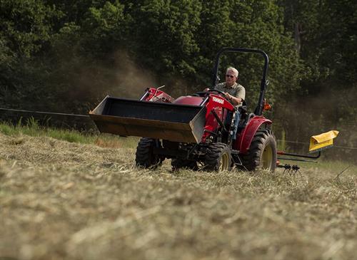 yt235 tedding rake driving on land