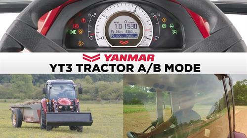 yanmar yt3 tractor a b mode video