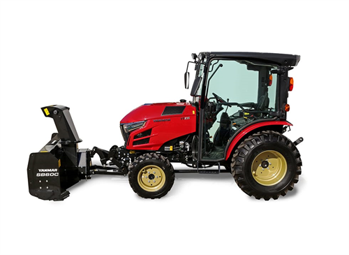 yanmar yt 235 compact tractor with snow blower attached profile