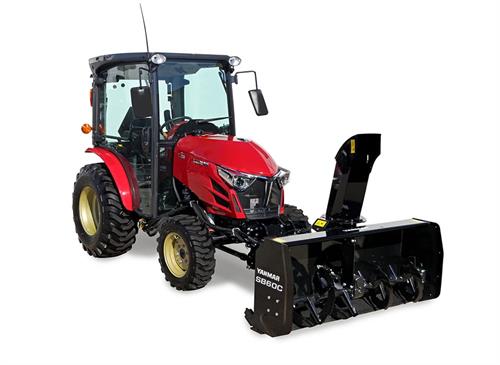 yanmar yt 235 compact tractor with snow blower attached