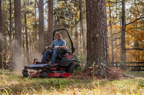 man mowing with a Yanmar YZ460 Zero-Turn Radius Mower