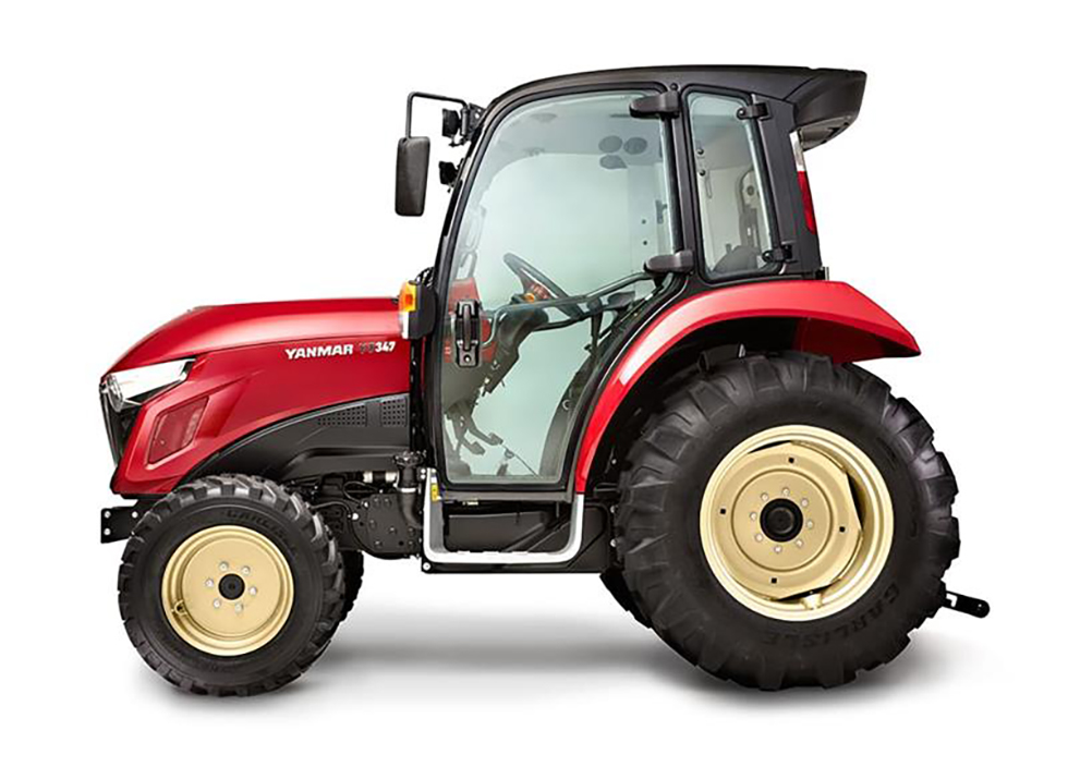 yanmar yt347 cab loader compact tractor profile