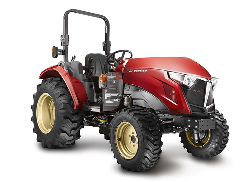yanmar yt347 compact tractor rops flat