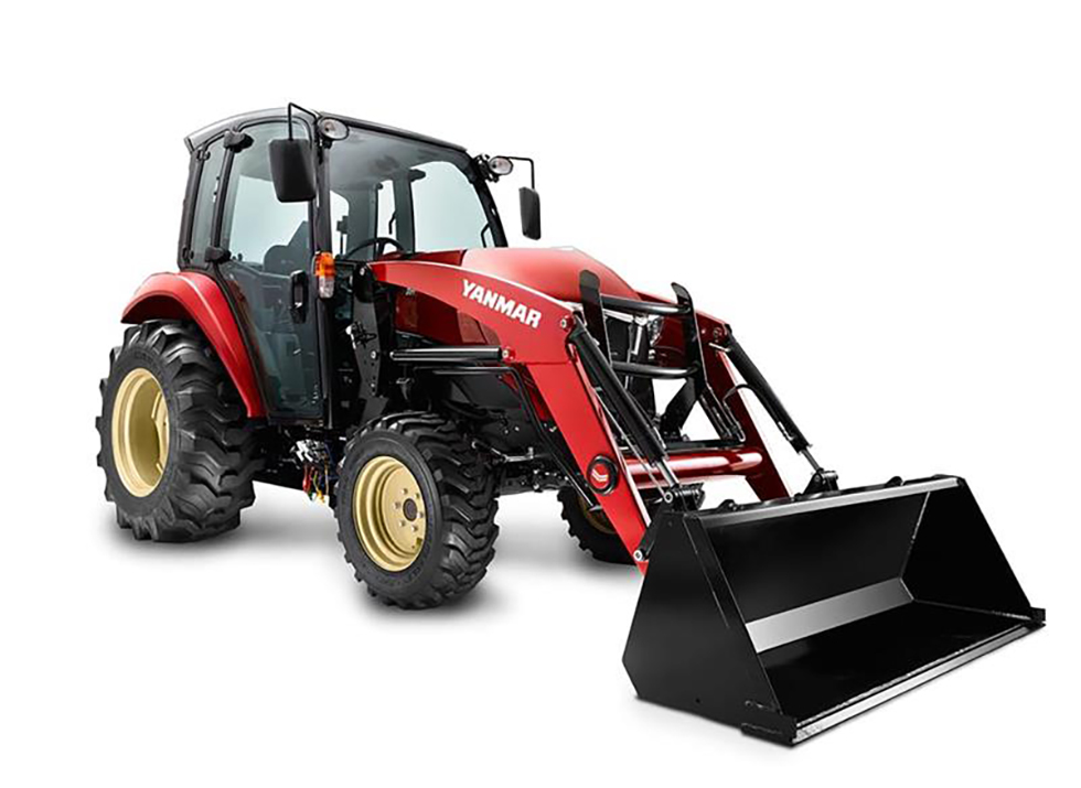 yanmar yt 359 compact cab loader flat