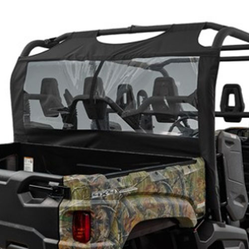 Gas UTV SOFT REAR WINDOW - BLACK